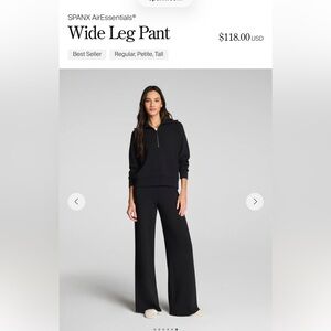 Spanx air essentials wide leg pants